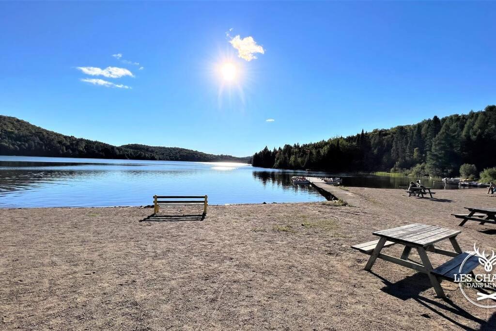 Le1615 - Lac, Quai Prive- Les Chalets Dans Le Nord ヴァル・ダヴィ エクステリア 写真